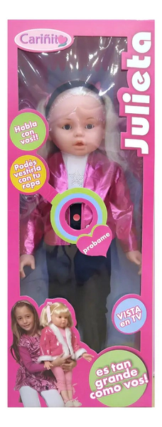 Muñeca Julieta Gigante Original De Cariñito 72 Cm