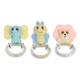 Set X3 Mordedores Y Sonajeros Con Forma De Animales Bebé