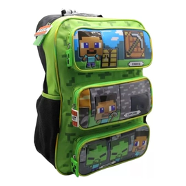 Mochila Escolar Espalda 18 Pulgadas Minecraft