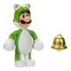 Figura Super Mario Luigi Cat Articulada 10 Cm Jakks Original