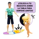 Muñeco Simil Ken Articulado 30 Cm Con Tabla De Surf Y Perro
