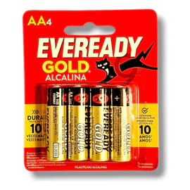 Pila Eveready Alcalina Gold Aa 1.5v A91 Bp4 Blister X 4 Unidades