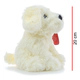 Peluche Perros Sentados Suaves 20cm. Phi Phi Toys Blanco