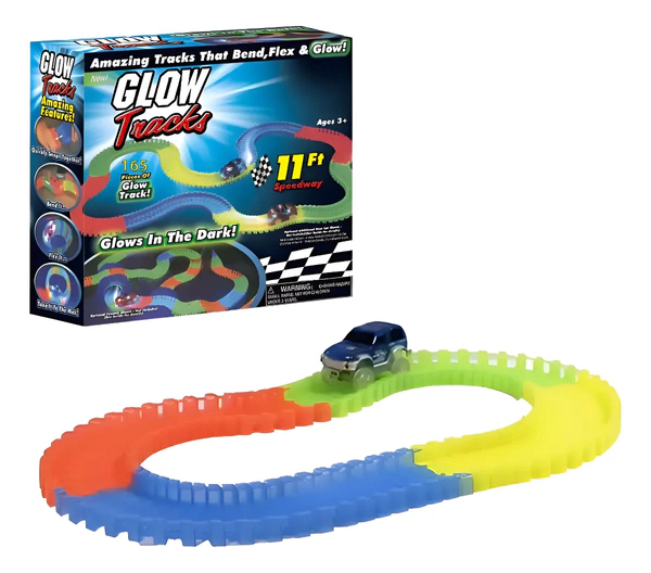 Pista De Autos Glowtrack Con 165 Piezas Multicolores