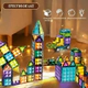 Juego Magnético Para Niños Y Niñas De 63 Piezas Multicolor