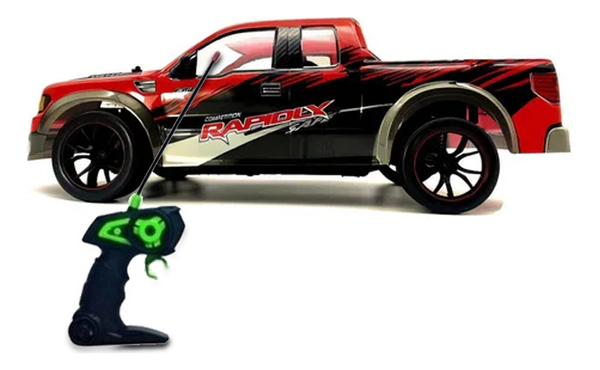 Camioneta Rc Ragidix 1:10 Control Remoto Diseño Resistente Rojo Camioneta