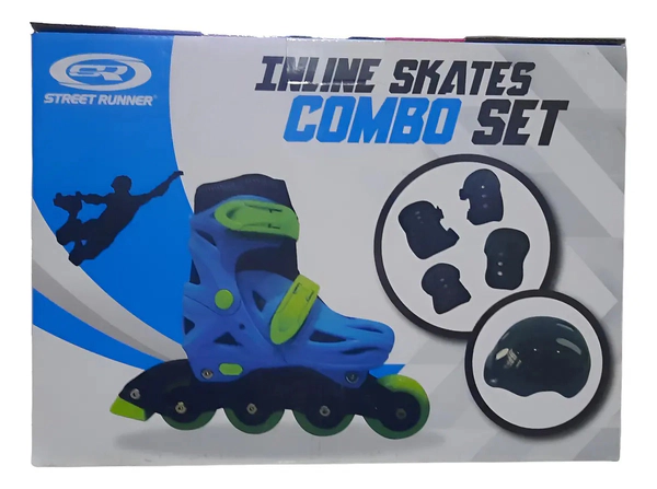 Patin Roller Infantil Extensible 4 Ruedas Con Protecciones
