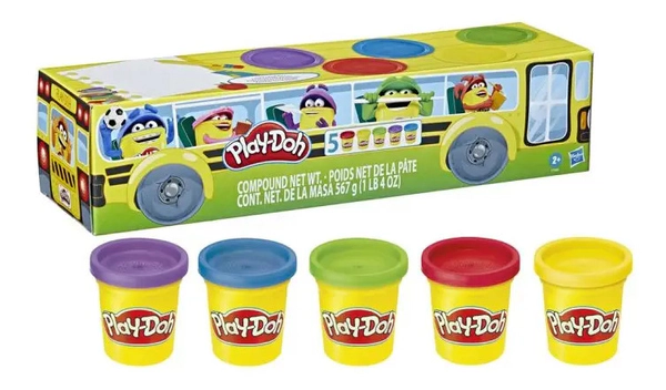 Play Doh Juego De Masas 5 Potes 112gr Hasbro Plastilina