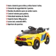 Auto A Batería De Carrera 6v Control Padres Luces Sonido AMARILLO