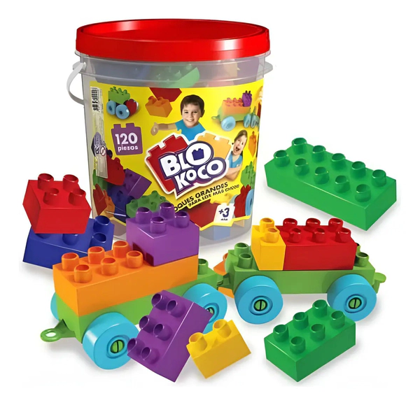 Balde Blokoco Tipo Rasti 120 Piezas Original Dimare