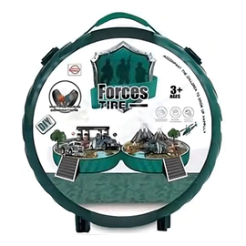 Set Militar Con Escenario Y Accesorios Incluidos