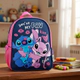Mochila Infantil Stitch Disney Jardin Niños Azul
