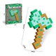 Hacha De Juguete 3d Para Armar 19 Piezas Minecraft Verde