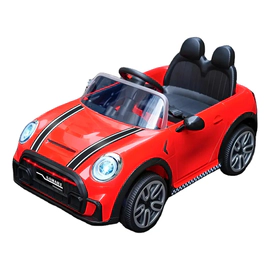 Auto A Batería 12v Mini Cooper Control Padres Sonido Luz ROJO