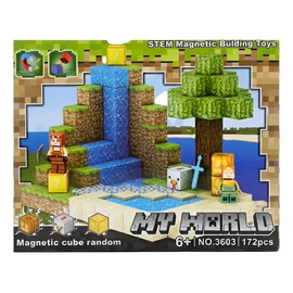 Bloques Magnéticos Tipo Minecraft My World 152 Piezas