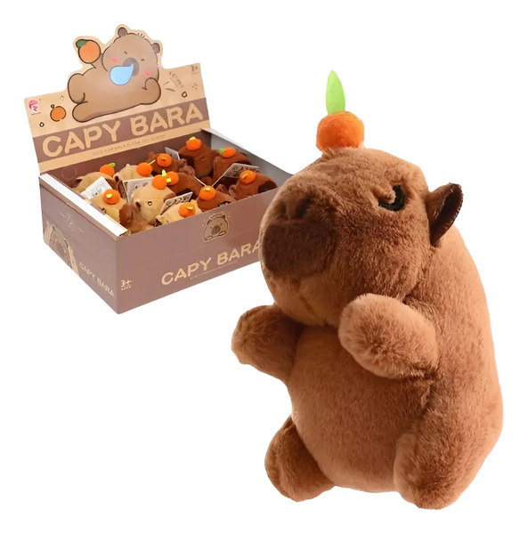 Llavero De Carpincho Con Chicle De Peluche 12 Cm