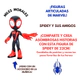 Spidey Hombre Araña Figura Articulada Miles Morales 22 Cm