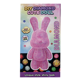 Muñeco Decorativo Conejo Diy Diamond Cute Doll Con Brillos