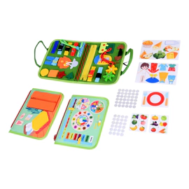 Tablero Libro Sensorial Tela Didáctico Montessori Educacinal
