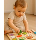Juego De Encastre Figuras De Comida Puzzle Didáctico Bebe