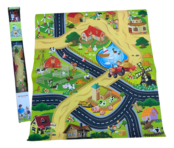 Pista Alfombra Infantil Con Motivos De Granja My Dream