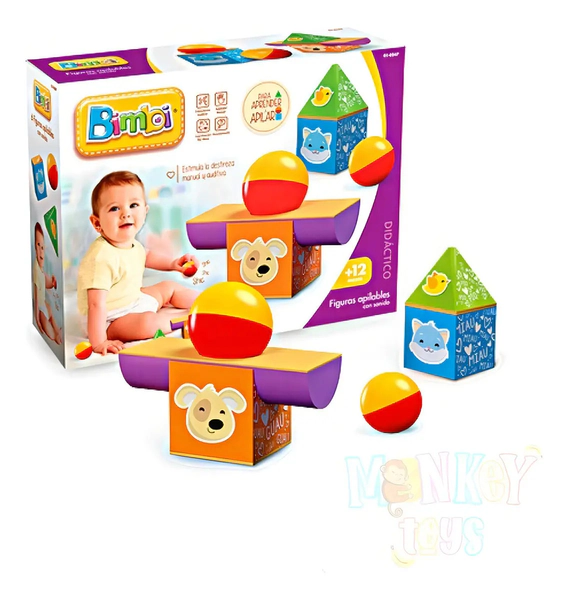Bimbi Bebe Figuras Para Apilar Con Sonido Aprende Jugando