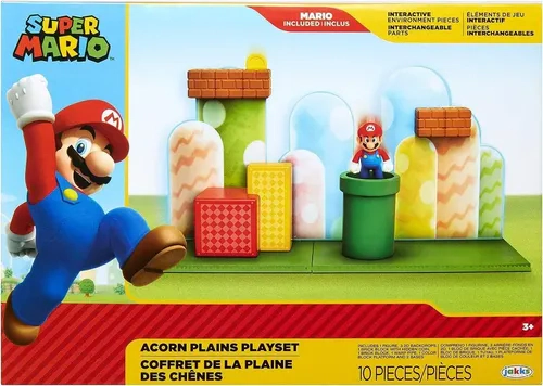Super Mario Playset Acorn Plains 35cm Figuras Nintendo