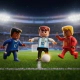 Muñecos Flokys Campeones Del Mundo 3 Figuras + Arco
