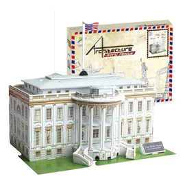 Puzzle 3d De La Casa Blanca Juego De Mesa Rompecabeza