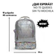 Mochila Escolar Metalizada Espalda 18' Pulgadas Zaphir