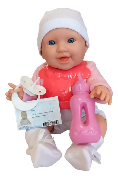 Bebe Reborn Realista 40 Cm Con Accesorios Y Cert Nacimiento