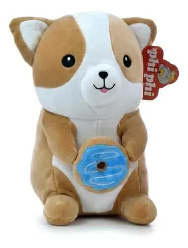 Peluche De Perrito Gatito Con Comida Suave 28cm Phi Phi Toys