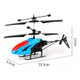 Helicóptero de Juguete Recargable USB Luz Led Doble Hélice Con Sensor ROJO