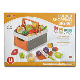 Canasta Shopping Velcro 32 Piezas Alimentos Cocina