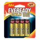 Pila Eveready Alcalina Gold Aa 1.5v A91 Bp4 Blister X 4 Unidades