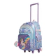 Mochila Escolar Unicornio 18' 4 Cierres C/carro Y Luz Zaphir