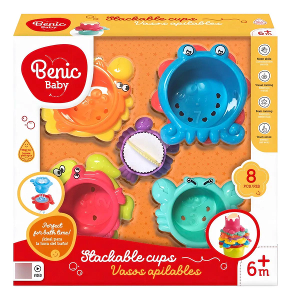 Tazas Apilables Juguete De Baño Para Bebés Playa Benic Baby