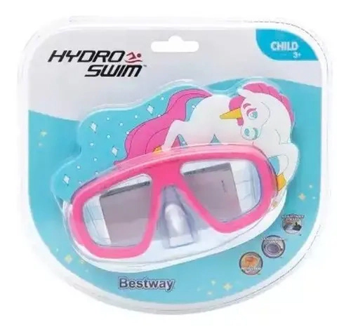 Mascara De Buceo Bestway Con Motivo De Unicornio Para 3 Años