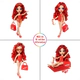 Muñeca Rainbow High Swim & Style Ruby 27cm Original