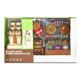 Set De Cocina, Cafetería Comida Rápida Con Maquina De Cafe