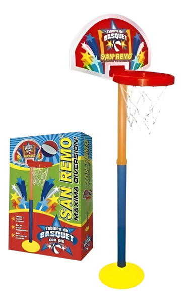 Aro De Básquet Regulable Con Pie De Apoyo San Remo