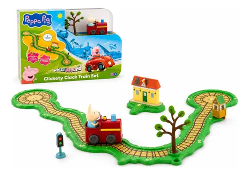 Tren Peppa Pig Clickety Clack Whizz Around Con Pista