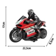 Motocicleta Deportiva A Radio Control Carga Usb Escala 1:10
