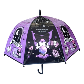 Paraguas Infantil Kuromi Para La Lluvia Wabro Negro Kuromi