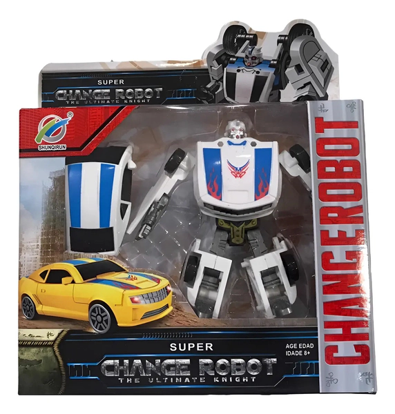 Transformer Figura Change Robot Cambia A Auto Juguete Niños