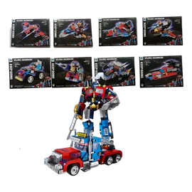 Figura Transformable Optim 8 En 2 Nave Auto Robot Prime
