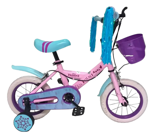 Bicicleta Infantil Rodado 12 Disney Marvel Rueditas Y Manija