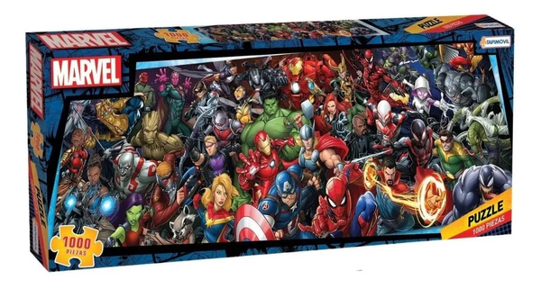 Rompecabezas Puzzle Marvel 1000 Piezas 94x34cm Tapimovil