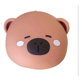 Squishy Cara De Capybara Antiestres Elastico Redondo