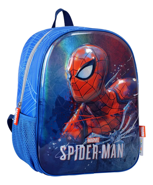 Mochila Espalda 12 Pulgadas Spiderman Heroe 38275 Wabro Azul